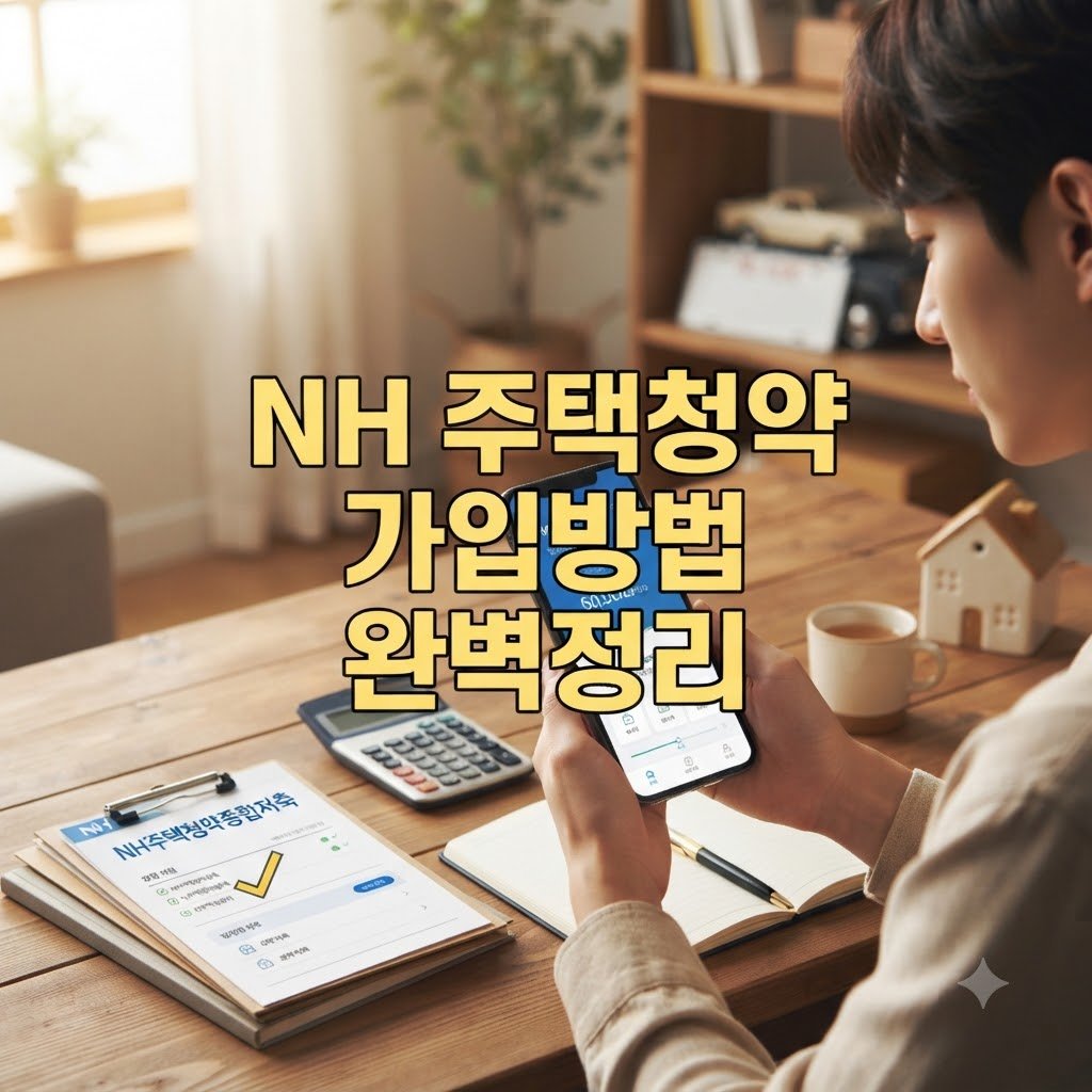 농협 주택청약종합저축 가입 방법, 단계별 신청 절차 한눈에