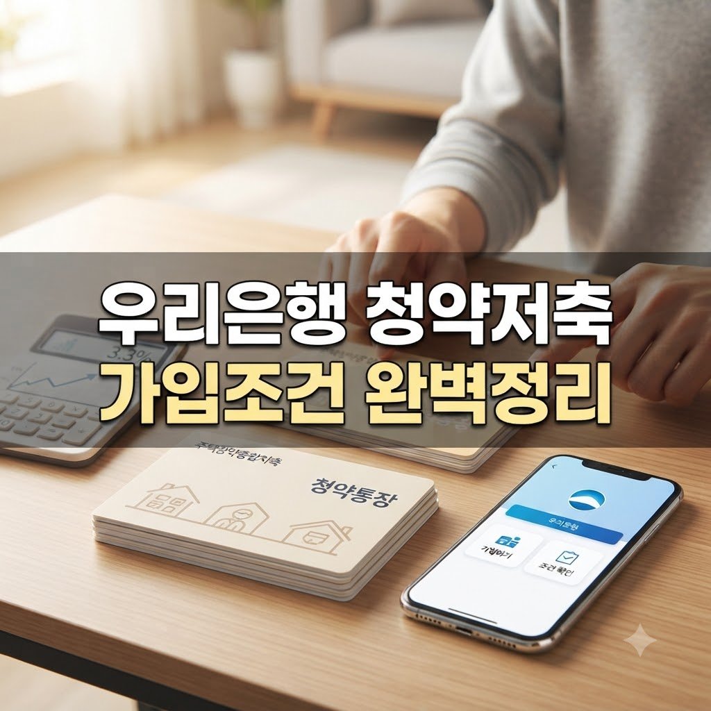우리은행 주택청약종합저축 청년주택드림 가입 대상과 조건 확인하기