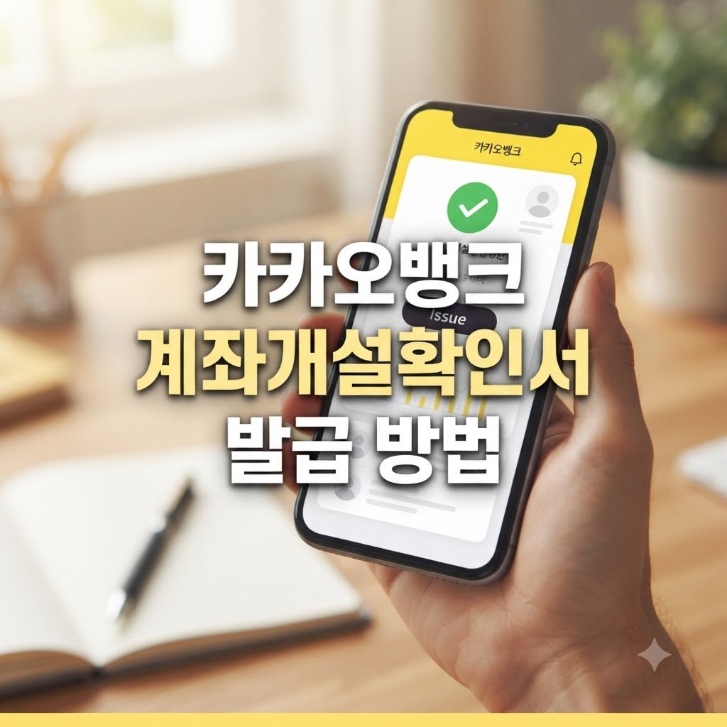 카카오뱅크 통장 사본 발급 방법, 단계별로 순서 따라하기