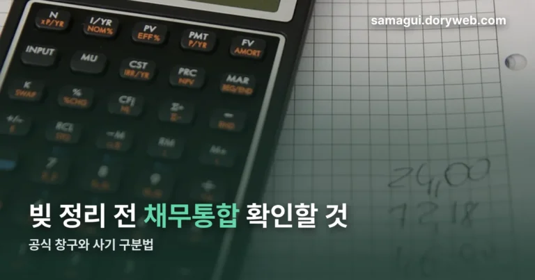 채무통합 정리 썸네일