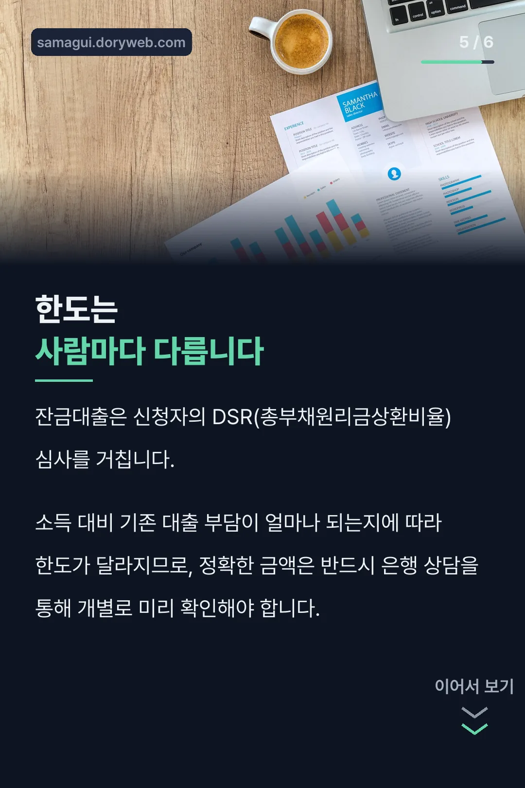 DSR과 개인별 한도
