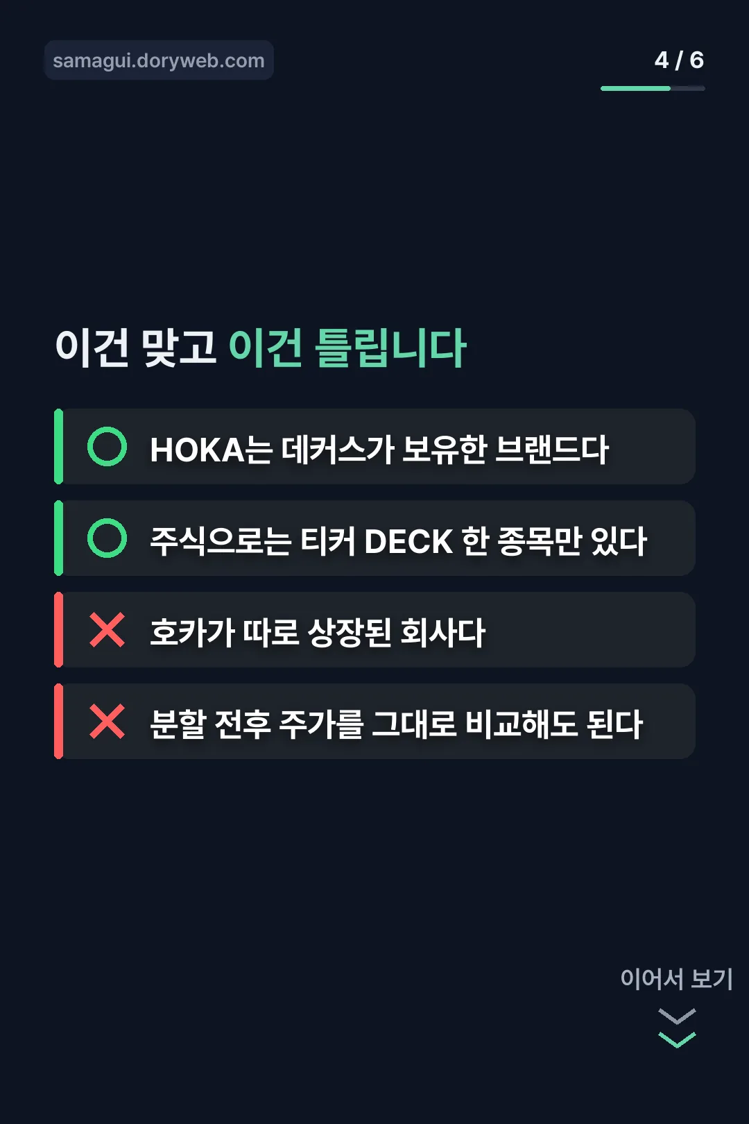 맞는 정보와 틀린 정보