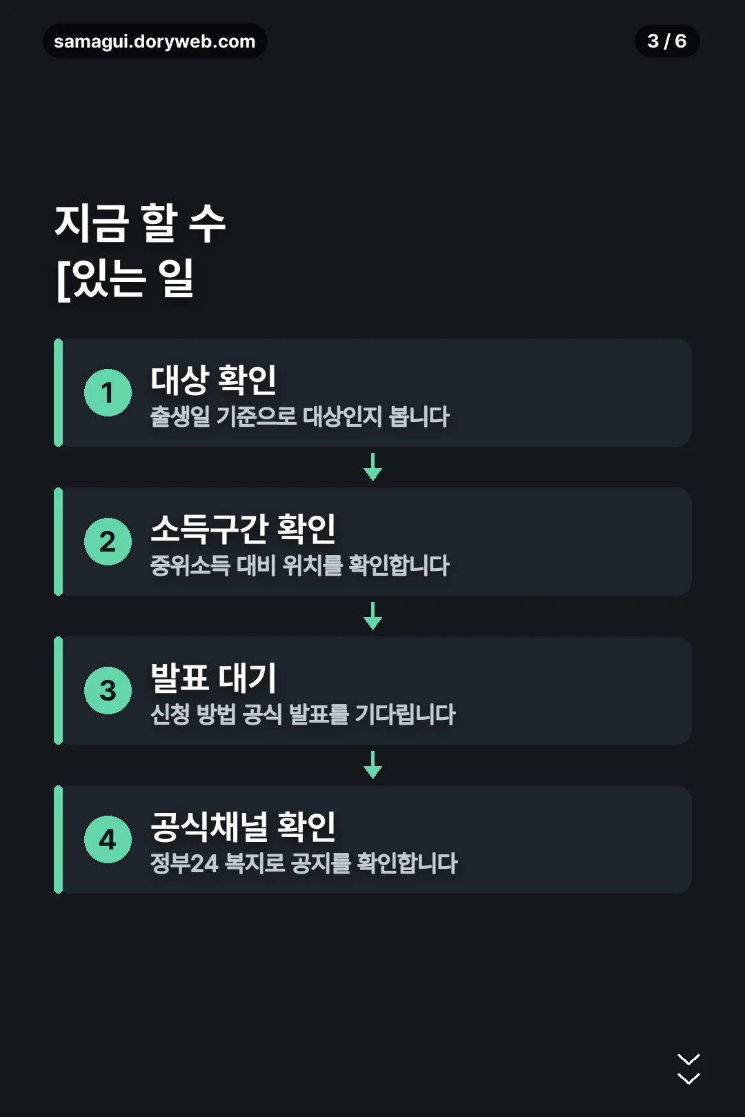 지금 할 수 있는 일