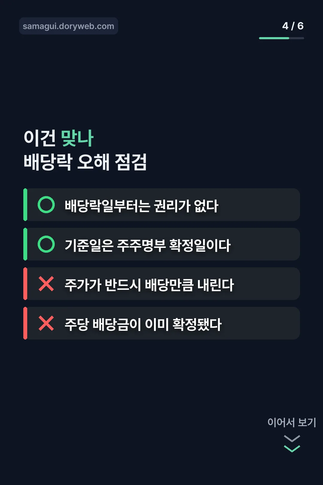 배당락 오해 점검