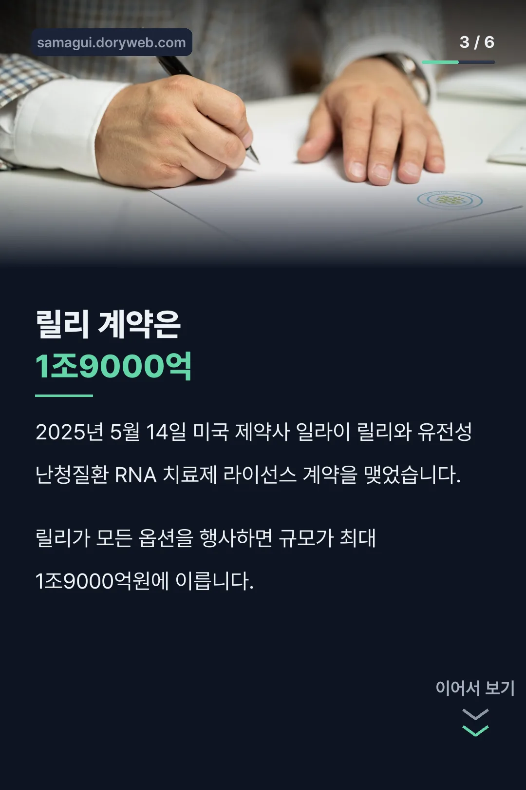 일라이 릴리 라이선스 계약
