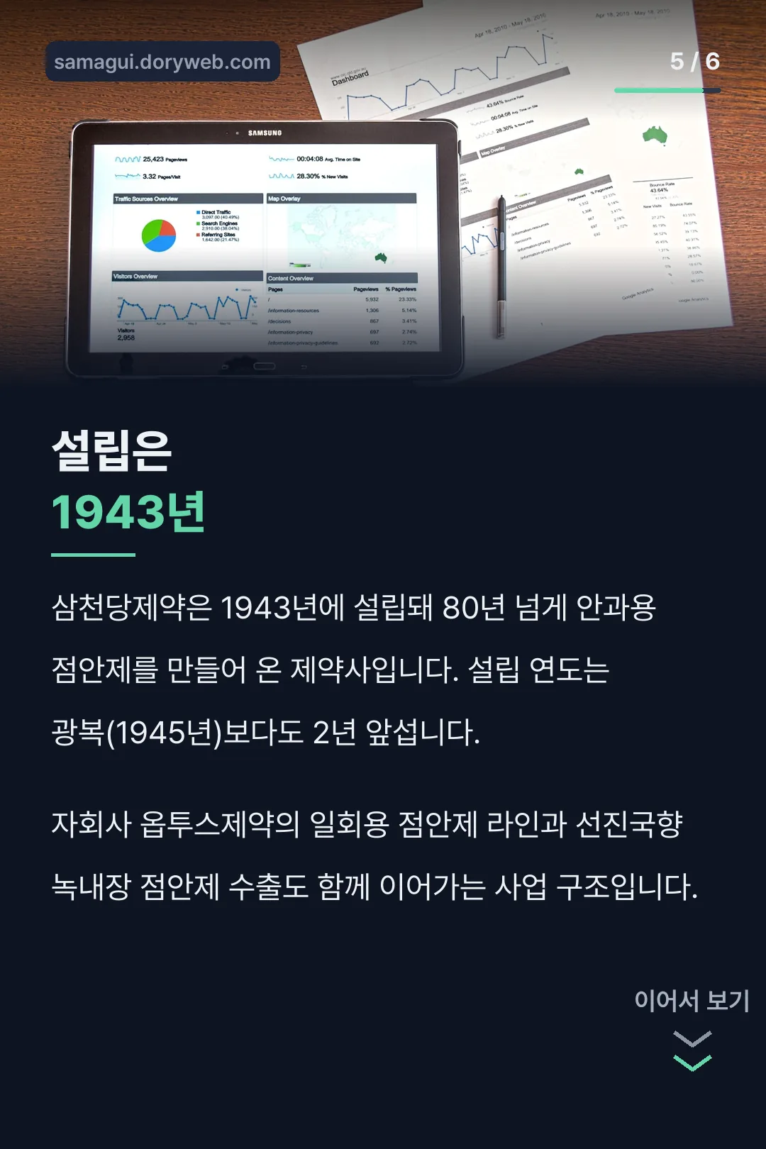 1943년 설립 기록